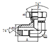 90°彎 美制JIC外螺紋74°外錐 / JIC內(nèi)螺紋74°內(nèi)錐